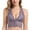 Purple, variant on Women Full Cup Ultra-Thin Bra Women Front Buckle Seamless Vest Lace Bra Large Size Underwear Adjustable Sports Breathable Padded Bra