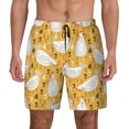 thumbnail image 3 of Uemuo Funny Chicken Pattern Mens Swim Trunks Quick Dry Board Shorts with Mesh Lining, Stretch Beach Shorts Quick Dry No-Chafing Board Shorts-, 3 of 9