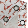 thumbnail image 3 of Ambesonne Fish Grommet Curtain Single Panel, Koi Shoal Marine, 50"x60", Orange, 3 of 5