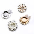 thumbnail image 6 of Rhinestones Pearls Alloy Button Clips Decorative Cufflinks Covers For Men Women Evening Dress Shirt Clothing Accessories, 6 of 8