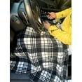 thumbnail image 6 of New AutoDrive 12Volt Heated Travel Blanket. Size 57in x 39in, Black and White. Count 1. Model 12974., 6 of 7