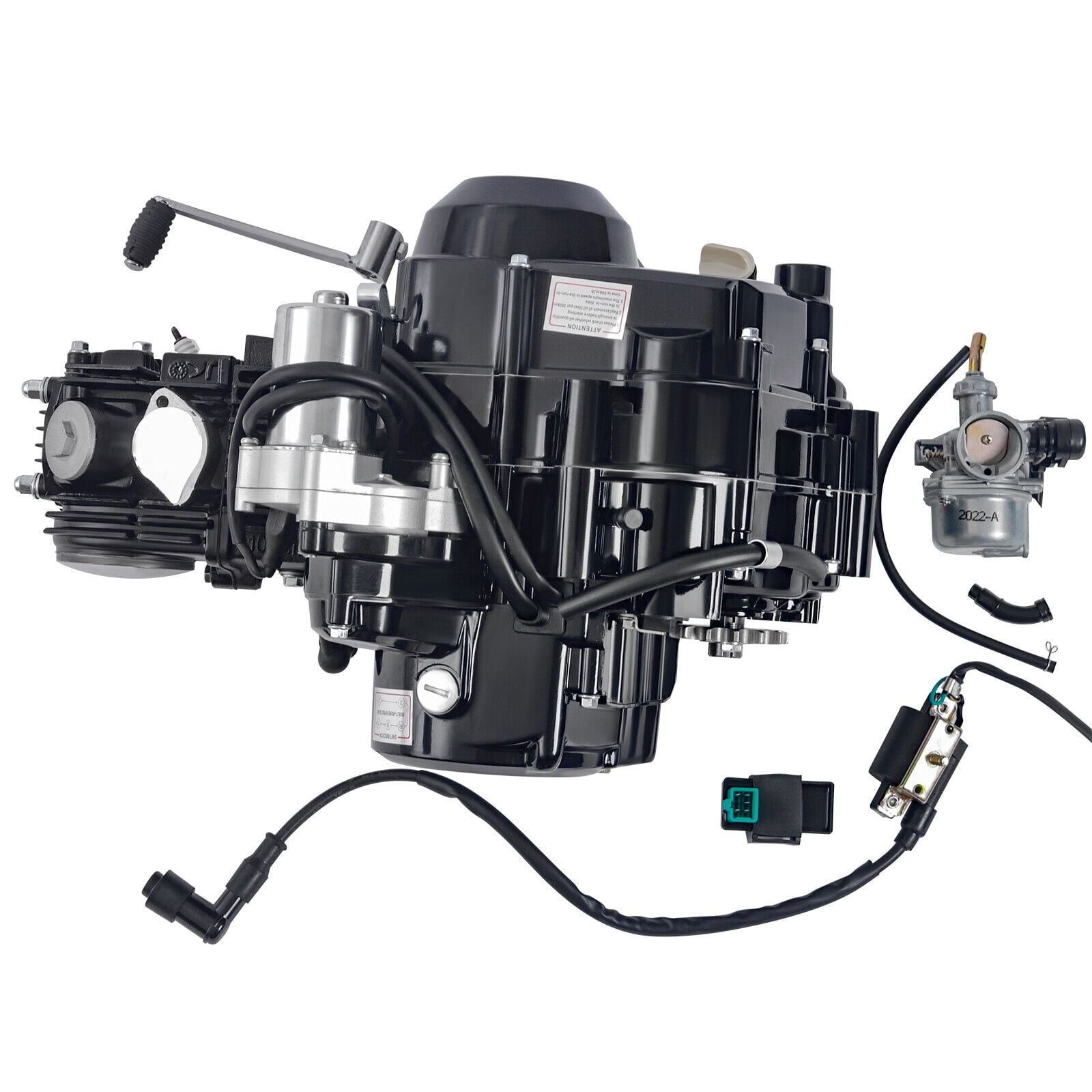 110CC Engine 4 Speed Motor ATV Pit Dirt Bike Semi-Auto Engine Motor Kick Start Carburetor Bike with Reverse Electric Start ForHonda CRF50 CRF70 XR50 XR70 Z50 Z50R CT70