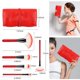 thumbnail image 3 of Professional Makeup Brush Set - 22pcs Red Cosmetic Brushes Kits No Shedding Foundation Eyeshadow Brushes with Storage Bag for Girls Ladies, 3 of 4