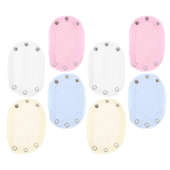 8pcs Bodysuit Extenders Double Layer Cloth Extensions for Universal Jumpsuits and Rompers Accessory