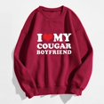 thumbnail image 2 of Wyzesi Chandails en Molleton pour Femmes Décontractés Petites Chandails en Molleton Imprimés Sans Capuche Col Rond Manches Longues Pull Col Rond Chandails en Molleton pour Femmes Chandails en Molleton en Laine Col Rond Femmes Graphique, 2 of 3