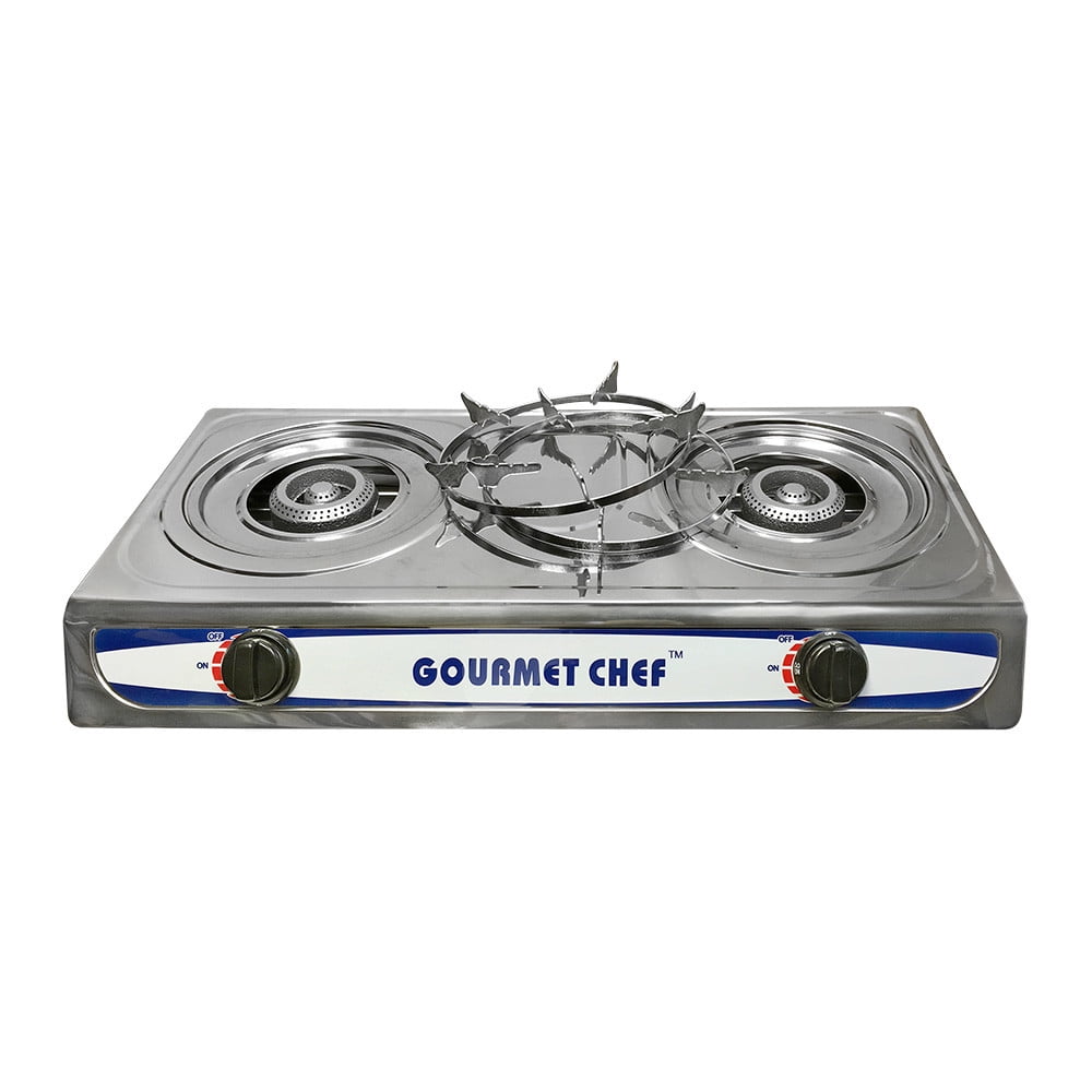 20,000 BTU Portable DOUBLE Burners Stove Range Propane Gas Stove
