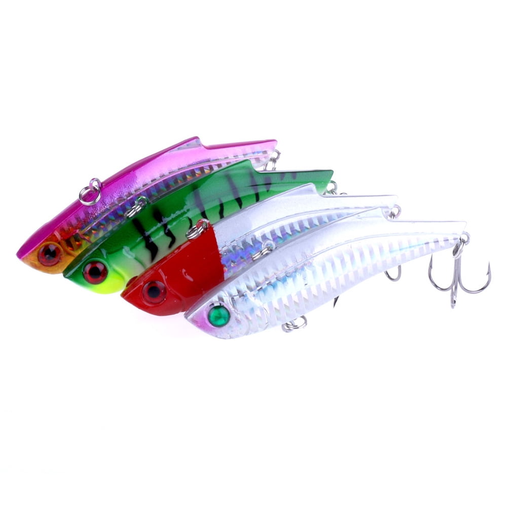 HENGJIA Fishing Lures, 8 Pack Lipless Crankbaits for Bass, Deep Diving Minnow VIB Hard Baits Sinking Fishing Lure for Saltwater Freshwater Bass, Redfish, Trout, Walleye, 0.99oz/3.54in