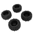 thumbnail image 1 of RC Car Tires, Upgrade Parts Replacement Left Right Wheels Easy Installation 4pcs  for SCY16101 SCY16102 SCY16201, 1 of 7