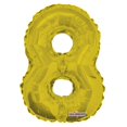 thumbnail image 1 of 14" Foil Gold  Number - 8, 1 of 1