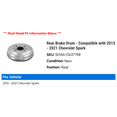 thumbnail image 2 of Rear Brake Drum - Compatible with 2013 - 2021 Chevy Spark 2014 2015 2016 2017 2018 2019 2020, 2 of 2
