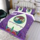 thumbnail image 3 of Jardín de Scratch Conjunto de sábanas temático, trío de piezas, cómodo y amigable con la piel, diseño único, regalo de decoración para el hogar para familiares, amigos y fans, 90 cm * 190 cm, 3 of 6