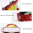 thumbnail image 4 of Motocross Sports Goggles, Motorcycle Goggles ATV Dirt Bike Off Road Racing Riding Goggle Anti UV, Adjustable Strap, for Driving Running Outdoor Eyewear,d, 4 of 7