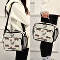 thumbnail image 5 of Insulated Lunch Bag 6L Leak-Proof Lunch Box with Shoulder Strap Multiple Pockets Lunch Tote Bow and Chickens, 5 of 9