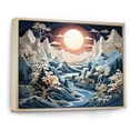 thumbnail image 2 of Designart "Glacier Arctic II" Modern Floater Framed Wall Art Living Room, 2 of 7