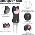 thumbnail image 3 of FINGER TEN Golf Divot Repair Tool and Ball Marker Switchblade Value Pack, Foldable Magnetic Stainless Steel with Pop-up Button for Men Women, 3 of 8