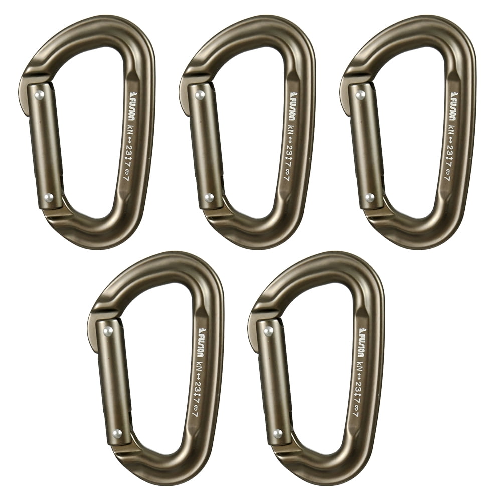 Fusion Climb Carabiner Belay Combo Pack Blue Gold 10-Pack 
