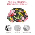 thumbnail image 4 of Gaeub Cute Pigs Sunflower Shower Caps for Women Men,Double Waterproof Layers Bathing Hat,Elastic and Reusable Bath Caps, 4 of 7
