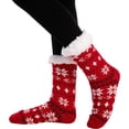 thumbnail image 3 of Joyfy 2 Pack Christmas Socks Fuzzy Socks for Women,Comfy Crew Fuzzy Sock Slippers for Women Adults,Christmas Gifts for Women, 3 of 6