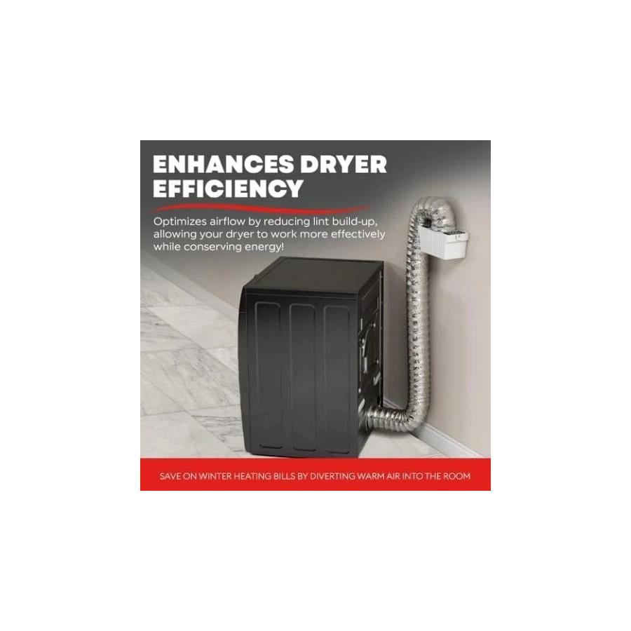 Dryer Lint Trap Kit for Electric Dryers, Indoor Venting with 4-Inch Diameter ...
