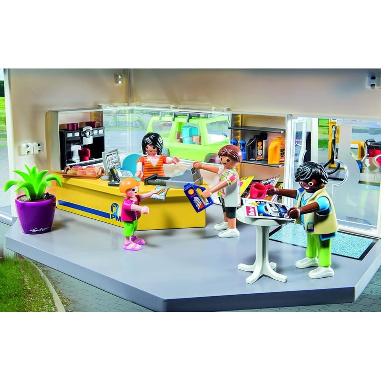 Playmobil Gas Station (70201) - Interactive Playset with