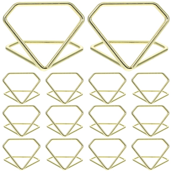 20pcs Steel Wire Place Card Holders Table Number Holders Diamond Shape Table Card Holder Table Picture Stands