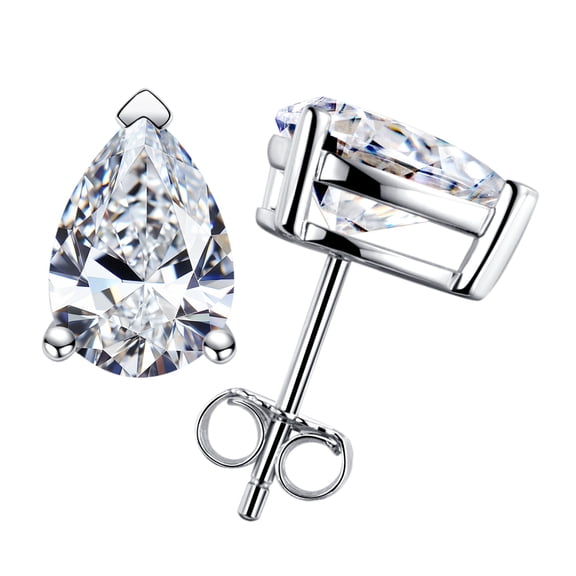 AnuClub 1cttw-6cttw Moissanite Stud Earrings D Color VVS1 925 Sterling Silver Timeless Sparkle Studs Daily Elegance Earrings for Women Wife Her with Certificate