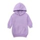 thumbnail image 1 of Gibobby Sudadera con capucha Otoño Inviernopara niñas pequeñas, sudadera de lana para niños, vestido de Color con capucha para bebés, abrigo superior, To(Morado, 4-5 Años), 1 of 5