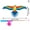 C, variant on jileijar Eagle Children Flying Kite Toy Cartoon Butterfly Kids Flying Kit e E5W8