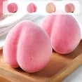 thumbnail image 1 of Vacemry 4Pcs Fake Peach Fruit, Realistic Artificial Watermelon And Peach Models In Pink, Decorative Home Items For Living Room Table Kitchen Countertop Shelf Decor, Photography Props, 1 of 9