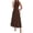 Dark Brown, variant on Summer Dresses for Women Mock Neck Sleeveless High Waist Flowy Aline Maxi Spring Wedding Guest Dress Cocktail