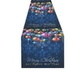 thumbnail image 2 of MYPOP Christmas Vintage Classic Background Cotton Linen Table Runner 14x72 Inches, 2 of 5