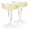 thumbnail image 5 of 6 Pc Clear Disposable Champagne Coupe Glasses Plastic Flute 4oz Wedding Party, 5 of 5