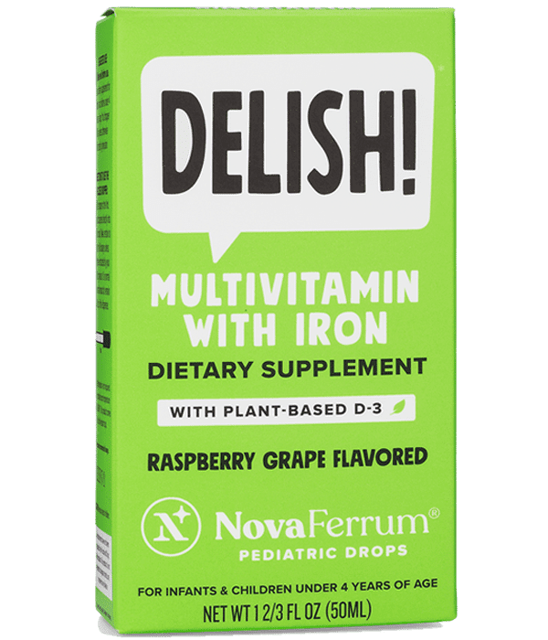 NovaFerrum Multivitamin with Iron Supplement for Infants and Toddlers