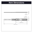 thumbnail image 2 of Hickory Hardware 12" Soft-Close Drawer Slide - Cadmium, 2 of 6