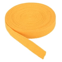 Cotton Twill Tape 5/8" 10 Yards Cotton Ribbon Bias Binding Tape Herringbone Webbing Trim for Sewing Ginger Yellow