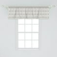 thumbnail image 2 of Ambesonne Geometric Window Valance, Contemporary Art Circles, 54" X 18", Pale Eggshell Dark Taupe, 2 of 3