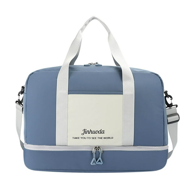 Yhmxh Organizadores y almacenamiento Bolso de viaje plegable de gran capacidad, bolso de mano, bolso de viaje, bolso de lona, bolso de viaje multifunción para mujer. Almacenamiento de ducha