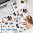 thumbnail image 4 of Long Mouse Pads for Desk,Halloween Spooky Icons Pattern Desk Mats on Top Of Desks, Desk Mouse Pad Extra Large with 3mm Non-Slip Base and Stitched Edge for Gaming,Office,Work,Home 31.5x11.8in, 4 of 5