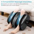 thumbnail image 2 of Costway Foot & Calf Massager Vibration Compression Electric Leg Massager Machine with Heat Gray, 2 of 10