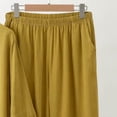 thumbnail image 4 of Sakmal Soft Womens Pajama Set Lounge 2pc Long Sleeve Top and Pants Solid with Pockets Comfy Loose Fit Round Neck Womens Loungewear Set 3XL-5XL, 4 of 5