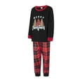 thumbnail image 3 of Hirigin Family Matching Christmas Pajamas Set Letter  Christmas Tree  Plaid Print Holiday Pajamas Sleepwear Dad Mom Kids PJs, 3 of 9
