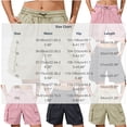 thumbnail image 3 of Kilaqueen Women's Cargo Bermuda Shorts with Elastic Waist and Pockets, Lightweight Long Shorts for Hiking, Travel and Casual Summer Wear, 3 of 7