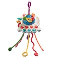 thumbnail image 1 of Modelo Juguete de cuerda para bebés Montessori, juguetes sensoriales para niños pequeños, juguetes de silicona de grado alimenticio para bebés de 6 a 12 meses, regalo de primer cumpleaños para niños y Meterk Modelo, 1 of 7