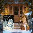 thumbnail image 3 of SM-XLHN Snowman Cardinal Hello Winter House Flag 28x40 Inch Double Sided, Polka Dot Winter Holiday Yard Outdoor Flag, 3 of 6