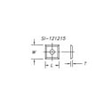 thumbnail image 1 of Reversible Insert Knives (4 Sided 1 Hole - pkg of 10), 1 of 1
