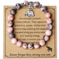 thumbnail image 2 of NICKSUN Elephant Gifts for Women Inspiration Bracelets Get Well Soon Gifts Good Luck Gifts for Her Elephant Jewelry, 2 of 6