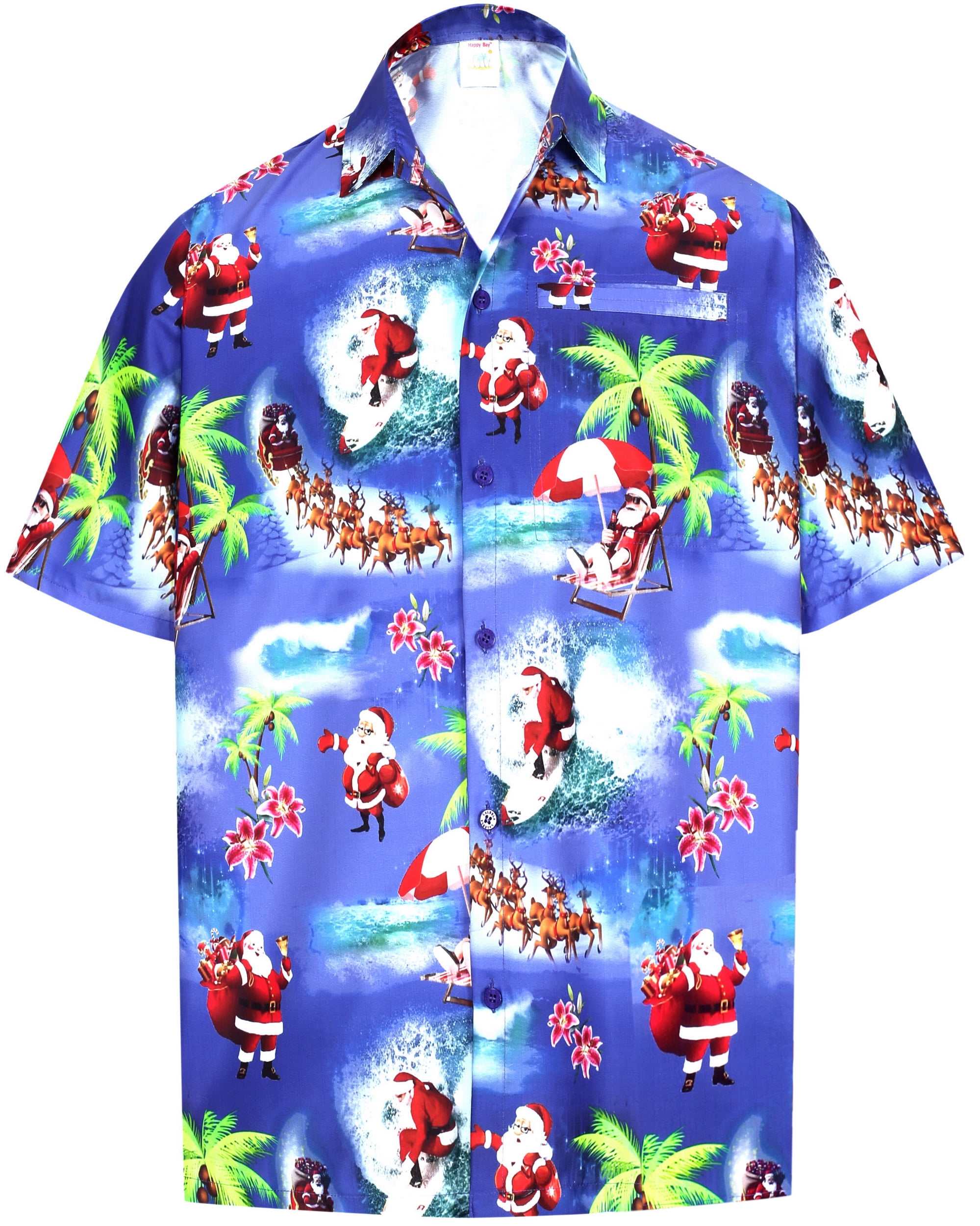 LA LEELA - Hawaiian Shirt Mens Beach Aloha Camp Party Holiday Button ...