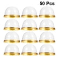 thumbnail image 3 of 50pcs  Plastic Egg-Yolk Puff Blister Box Container Mooncake Dome Boxes Baking Packing Box (Golden Tray), 3 of 6