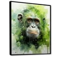 thumbnail image 2 of Designart "Lush Greenery Depicting Orangutans" Orangutan Floater Framed Canvas Wall Art, 2 of 5