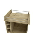 thumbnail image 6 of Bar Cart Baltimore - Two Tier Cabinet with Glass Door, Six Wine Cubbies, Light Oak Finish, 6 of 9
